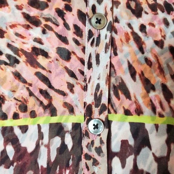 CAbi Sheer Leopard Print Tunic - Picture 2 of 9